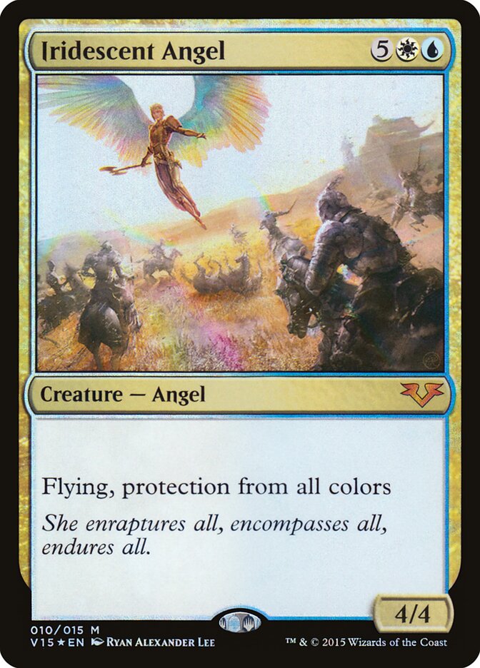 Iridescent Angel card front