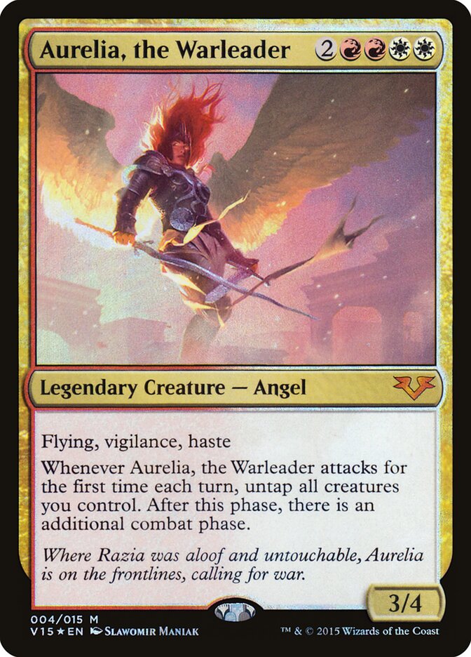 Aurelia, the Warleader card front