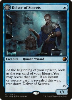 Delver of Secrets // Insectile Aberration