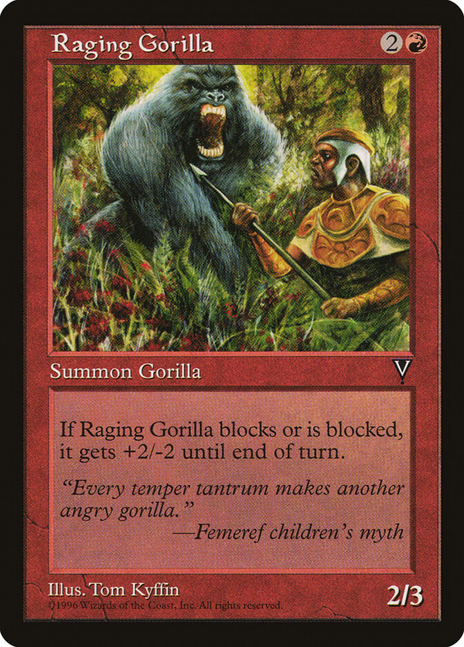 Raging Gorilla card front
