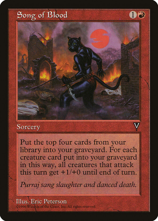 Song of Blood card front