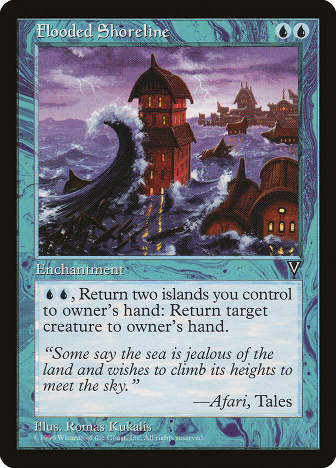 Flooded Shoreline card front
