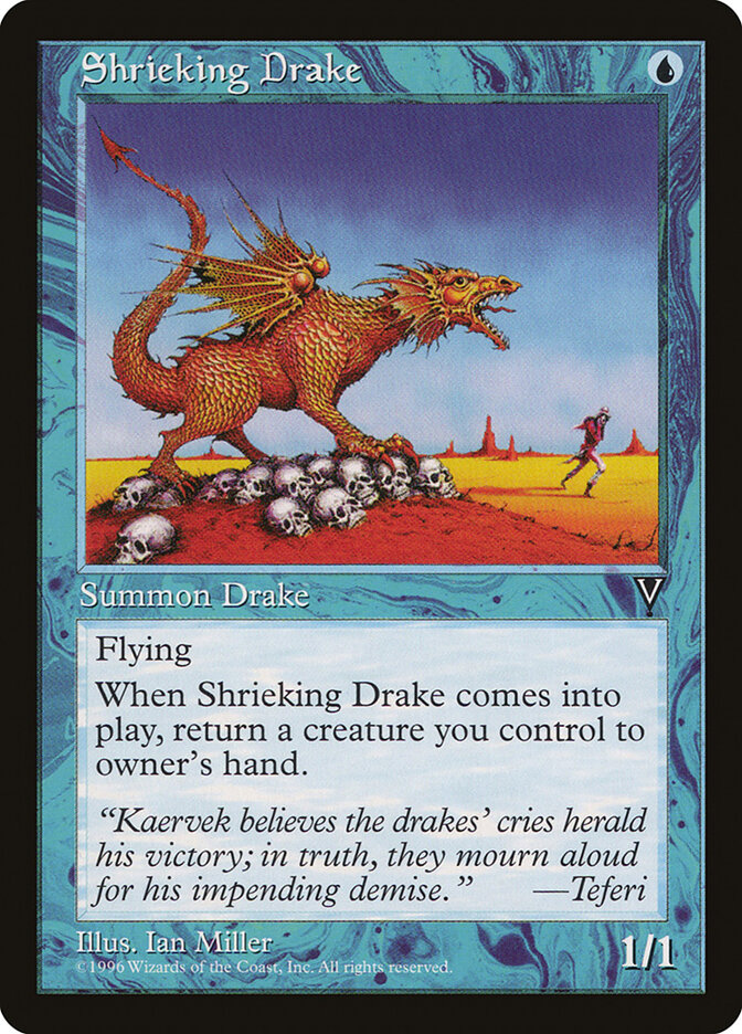 Shrieking Drake card front