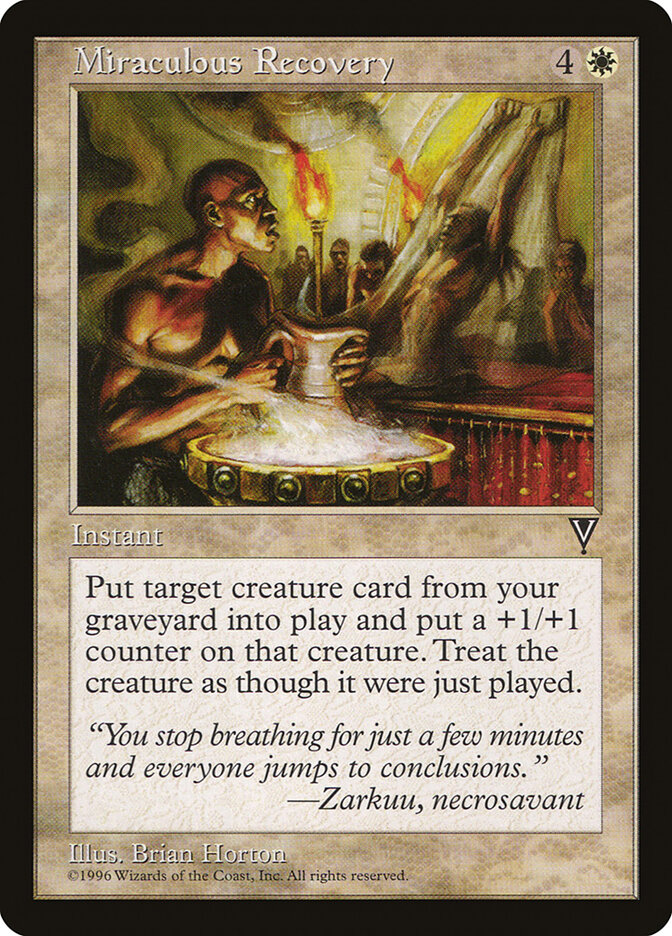 Miraculous Recovery card front