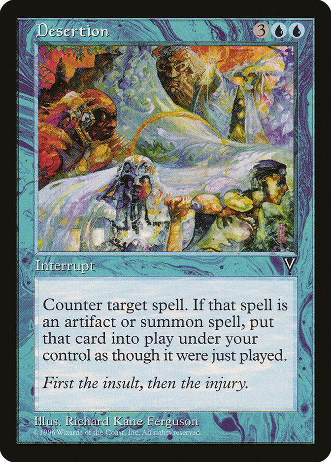 Desertion card front