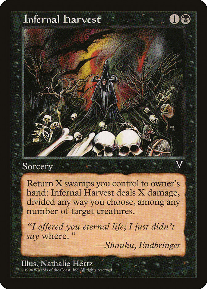 Infernal Harvest card front