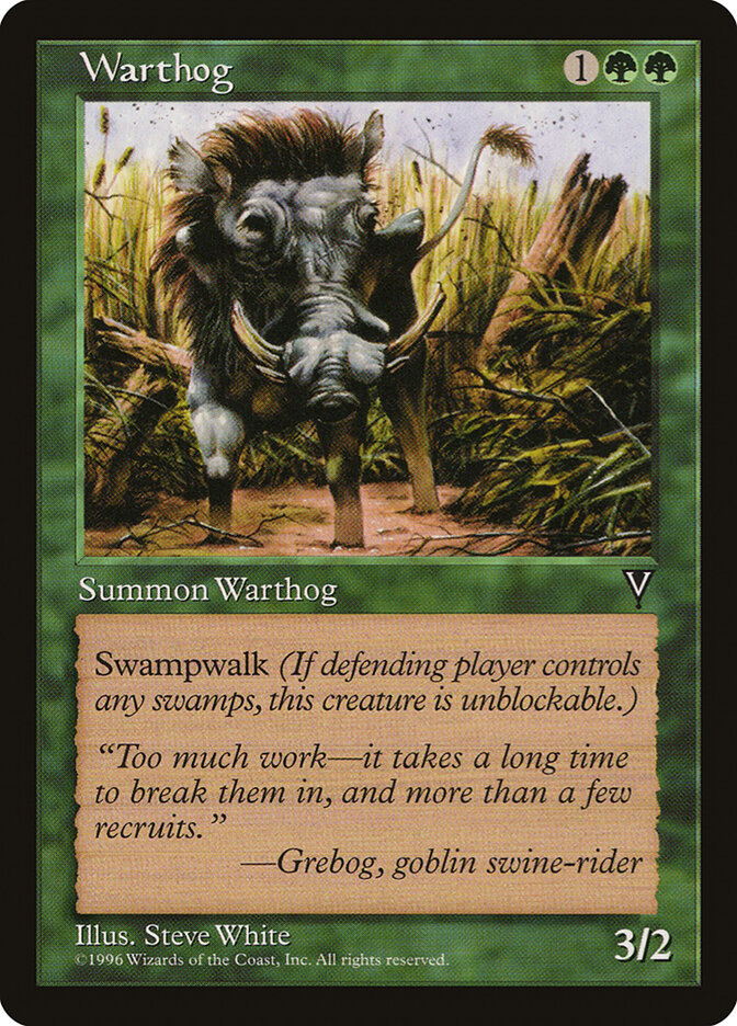 Warthog card front