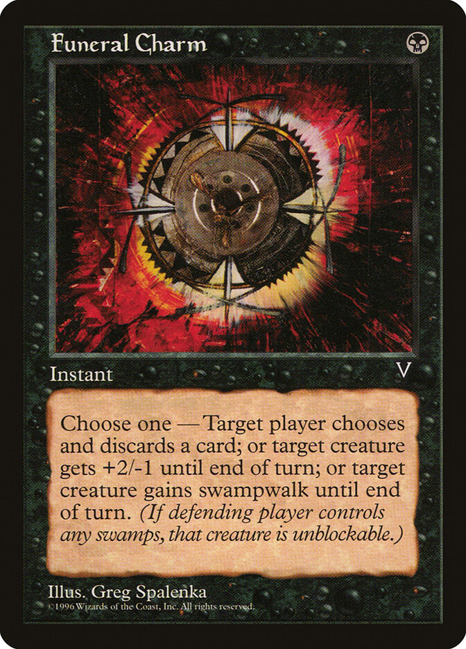 Funeral Charm card front