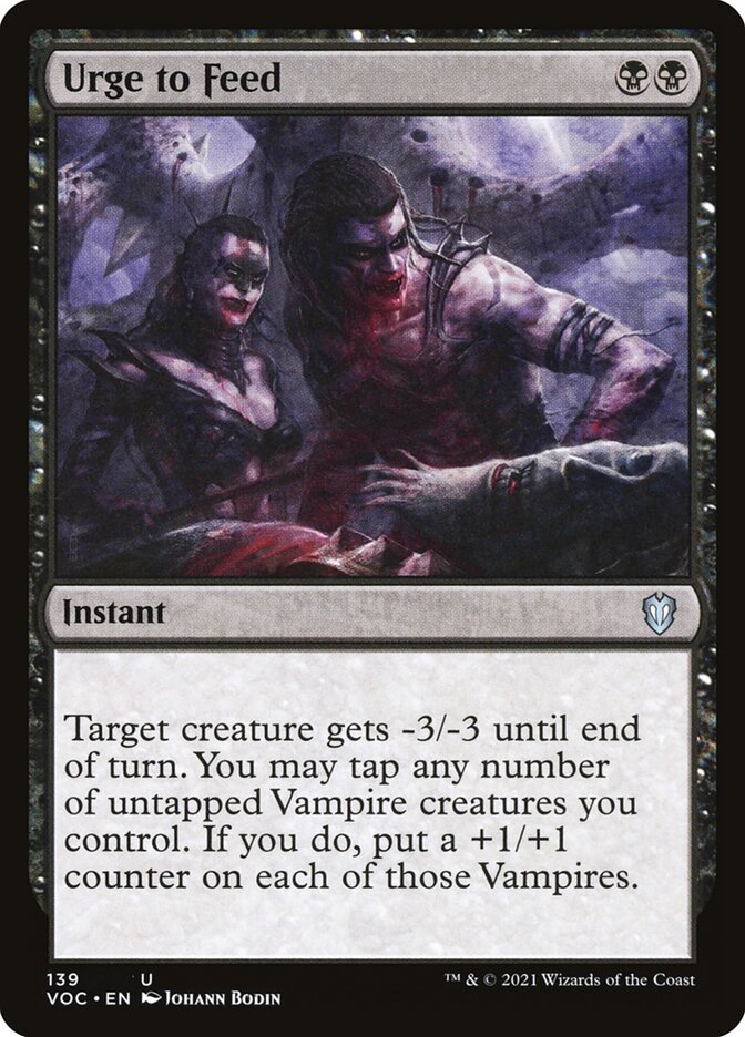 Urge to Feed card front