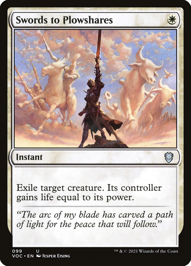 Swords to Plowshares card front