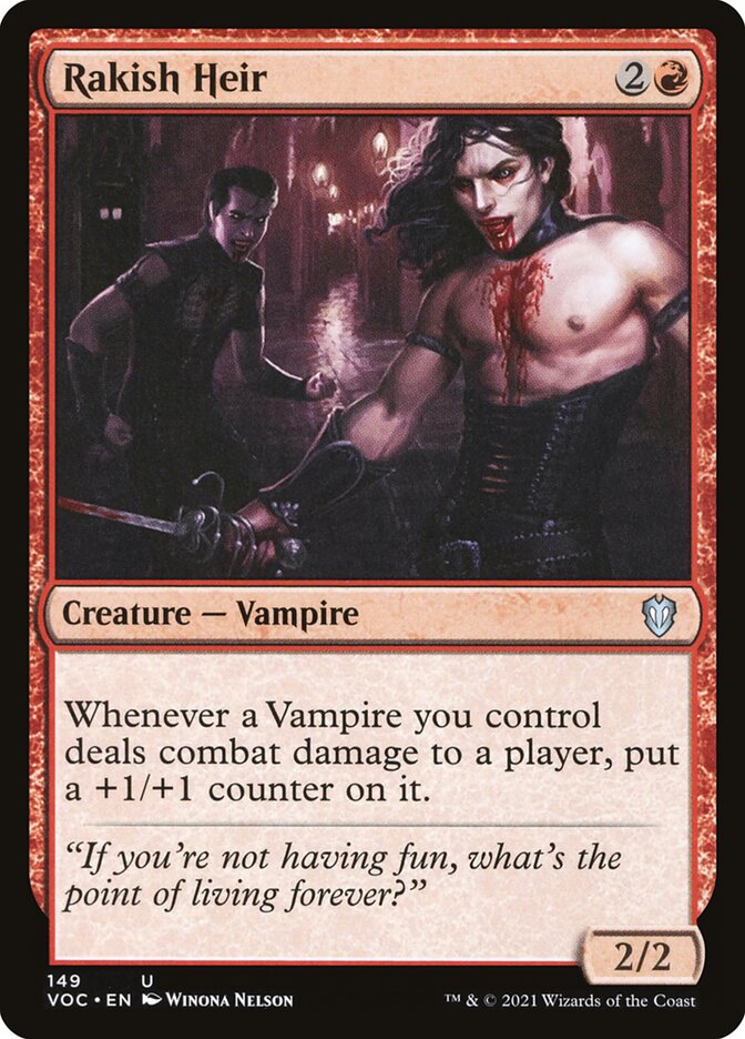 Rakish Heir card front