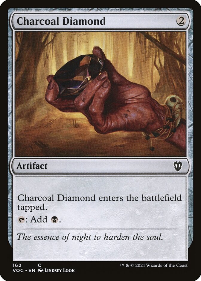 Charcoal Diamond card front