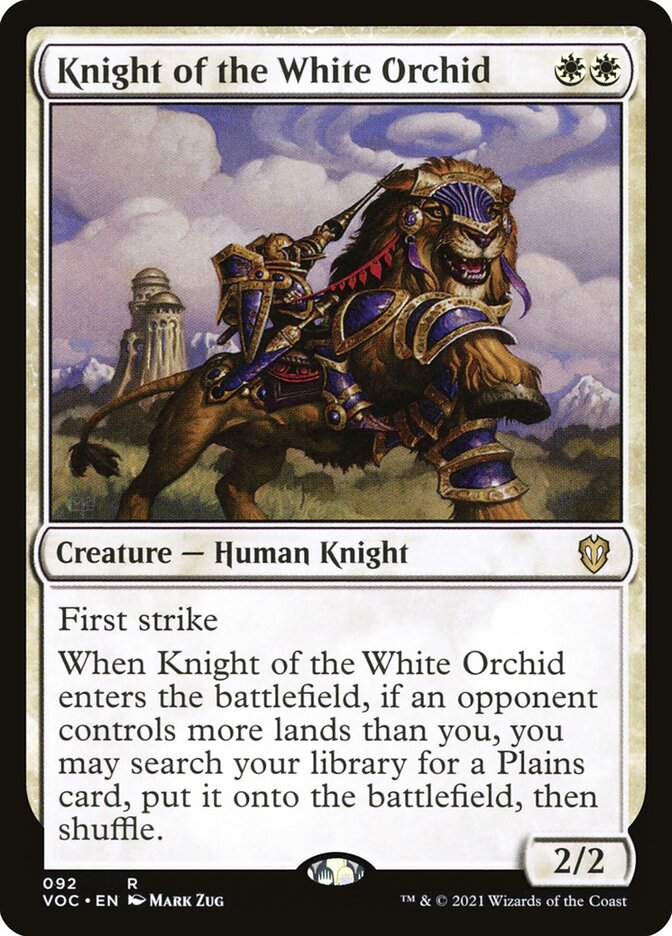 Knight of the White Orchid card front