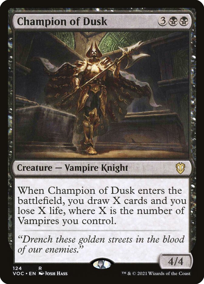 Champion of Dusk card front