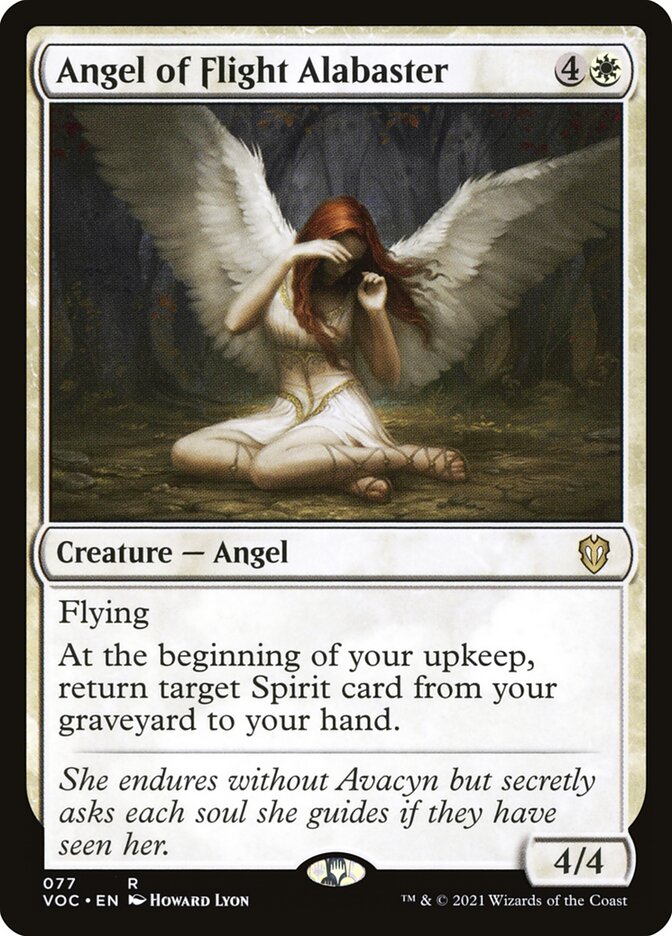 Angel of Flight Alabaster card front