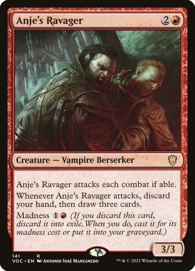 Anje's Ravager card front
