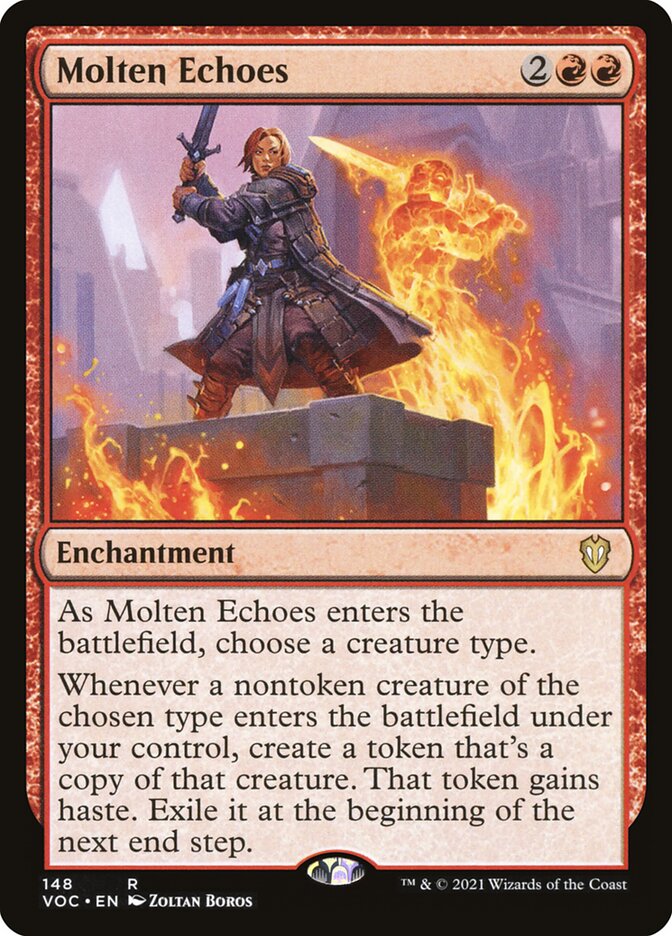 Molten Echoes card front