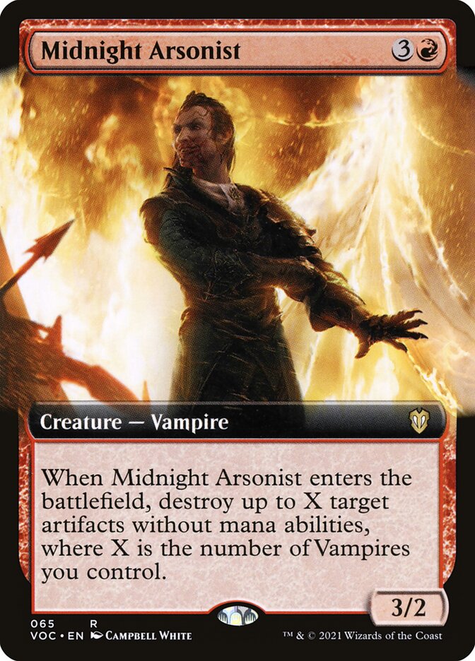 Midnight Arsonist card front