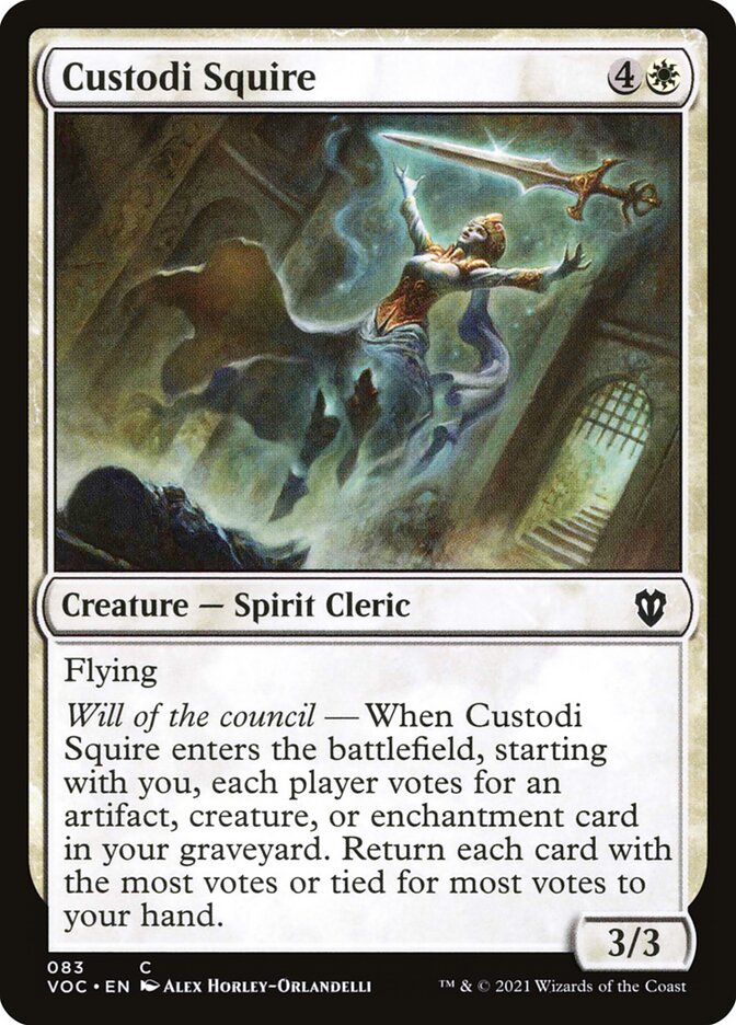 Custodi Squire card front