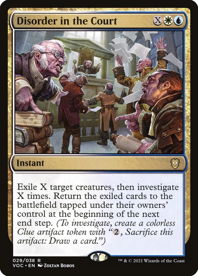 Disorder in the Court card front