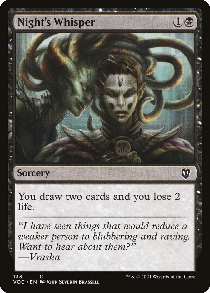 Night's Whisper card front