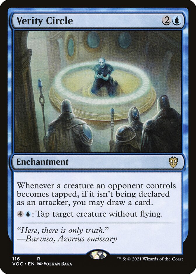 Verity Circle card front