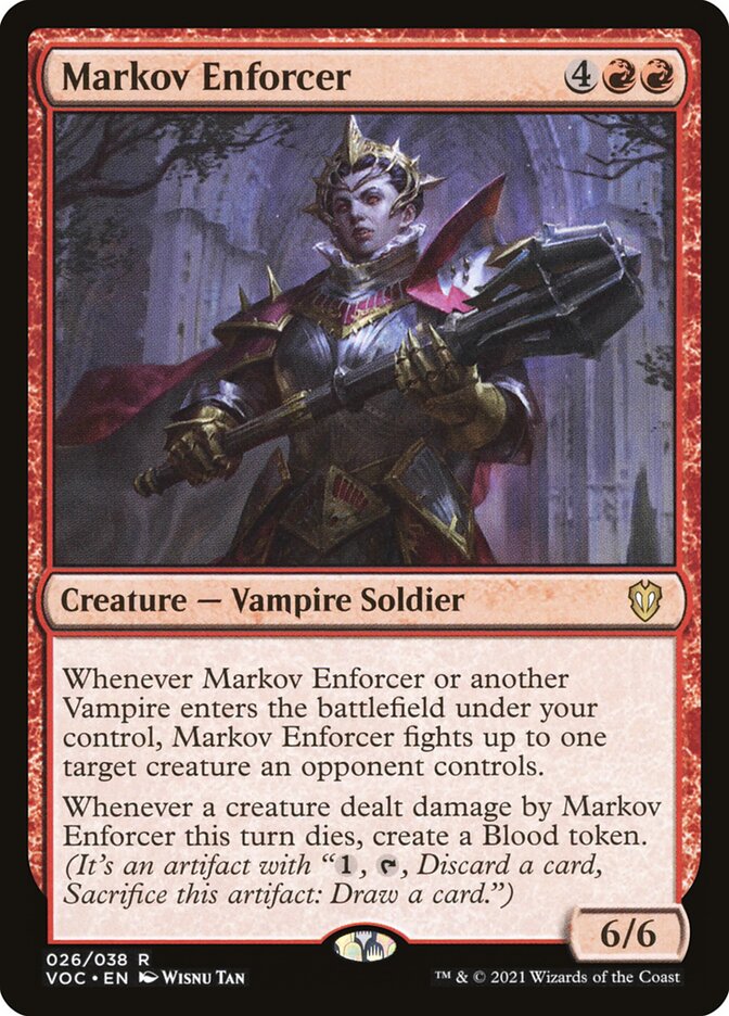 Markov Enforcer card front