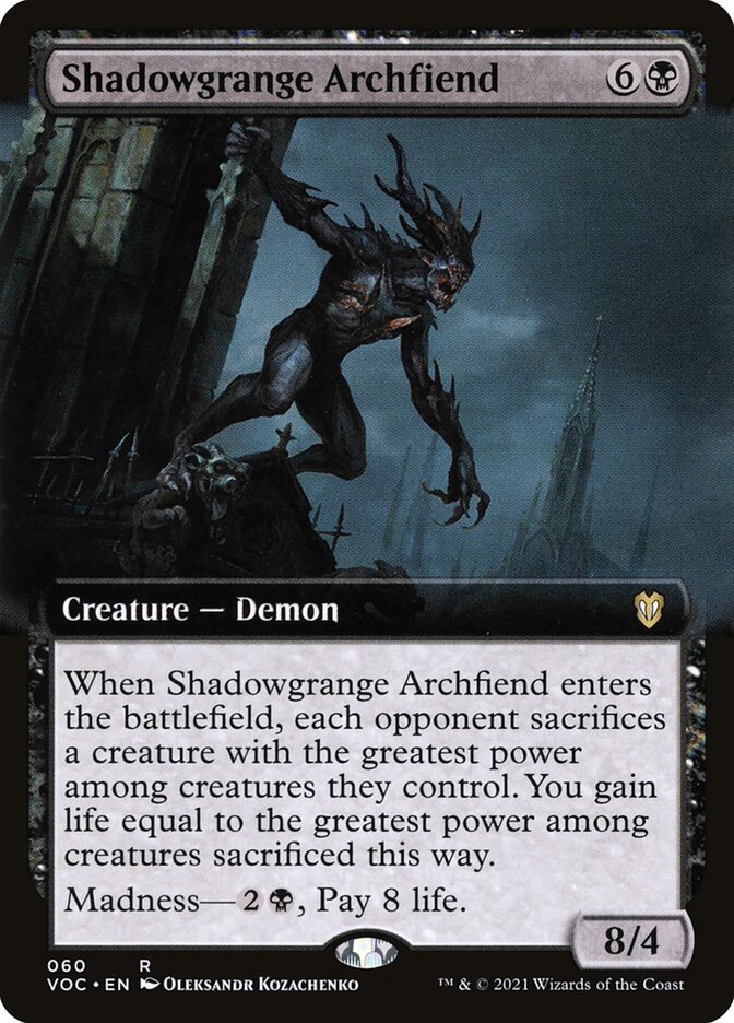 Shadowgrange Archfiend card front