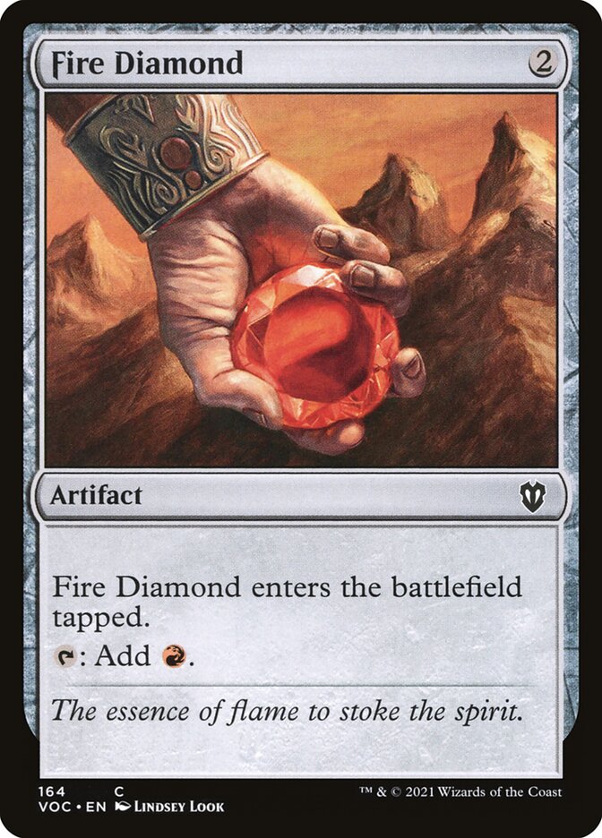 Fire Diamond card front