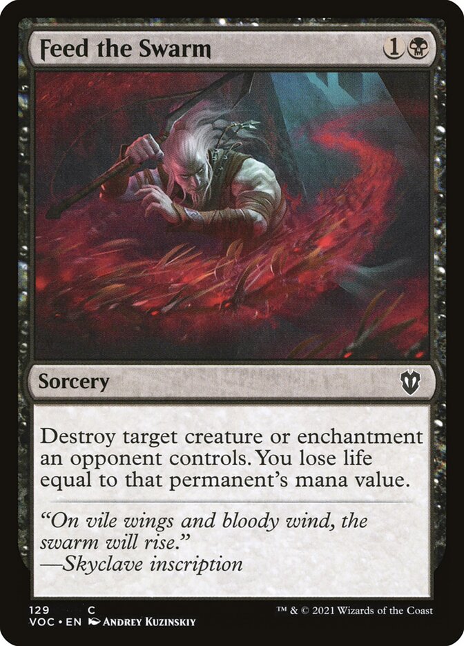 Feed the Swarm card front