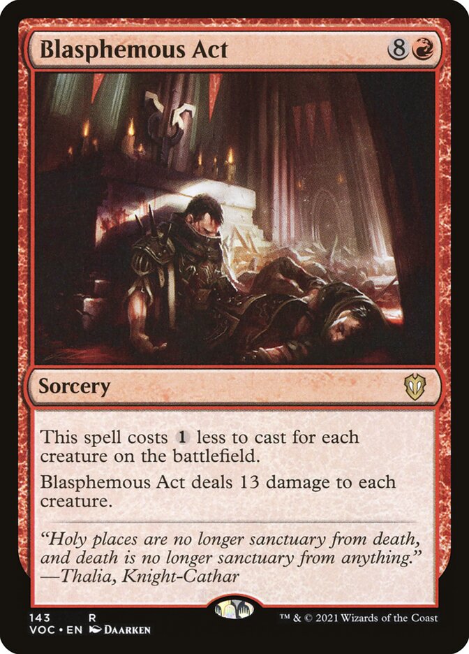 Blasphemous Act card front