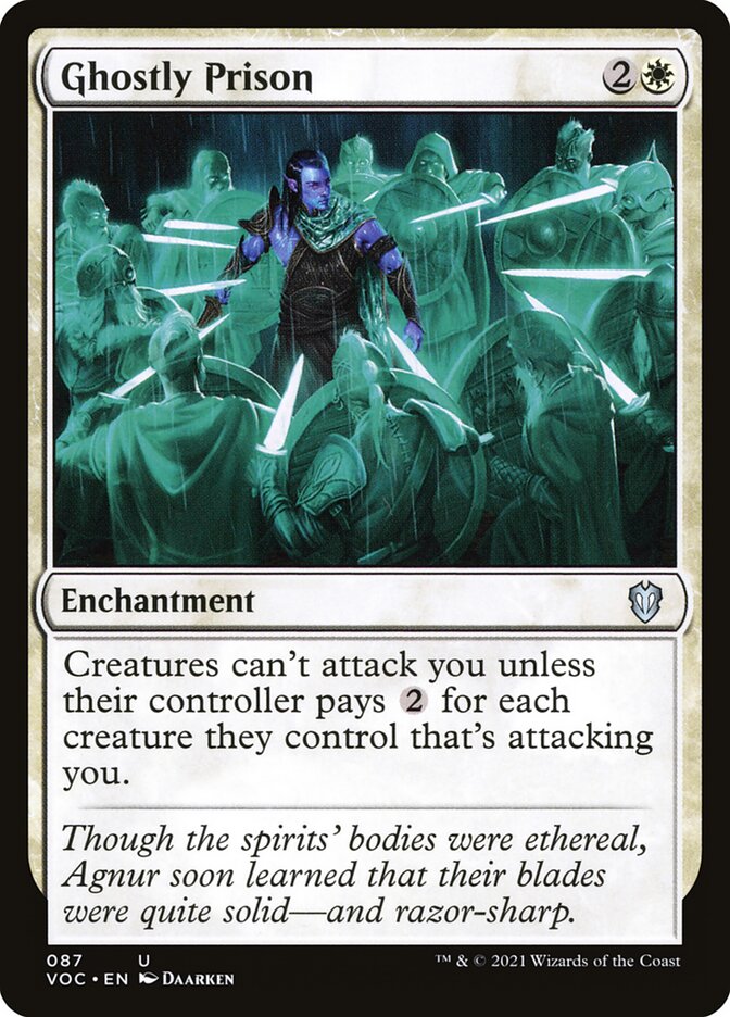 Ghostly Prison card front