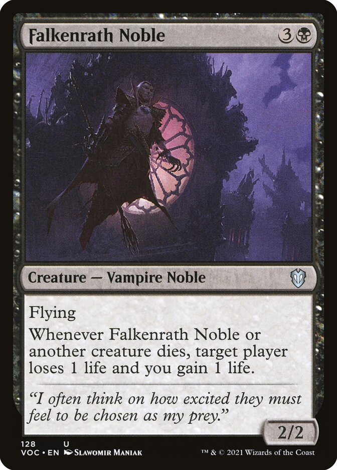 Falkenrath Noble card front