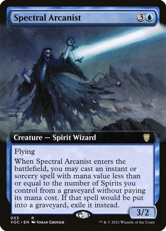 Spectral Arcanist card front