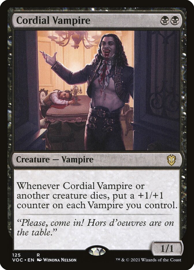 Cordial Vampire card front