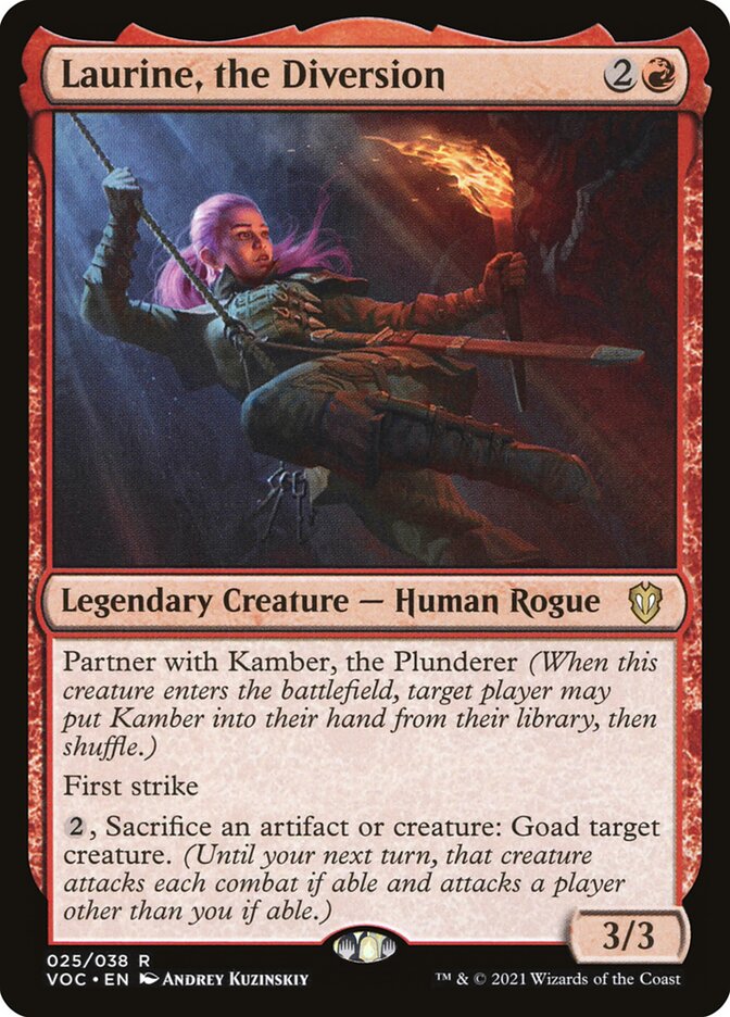 Laurine, the Diversion card front