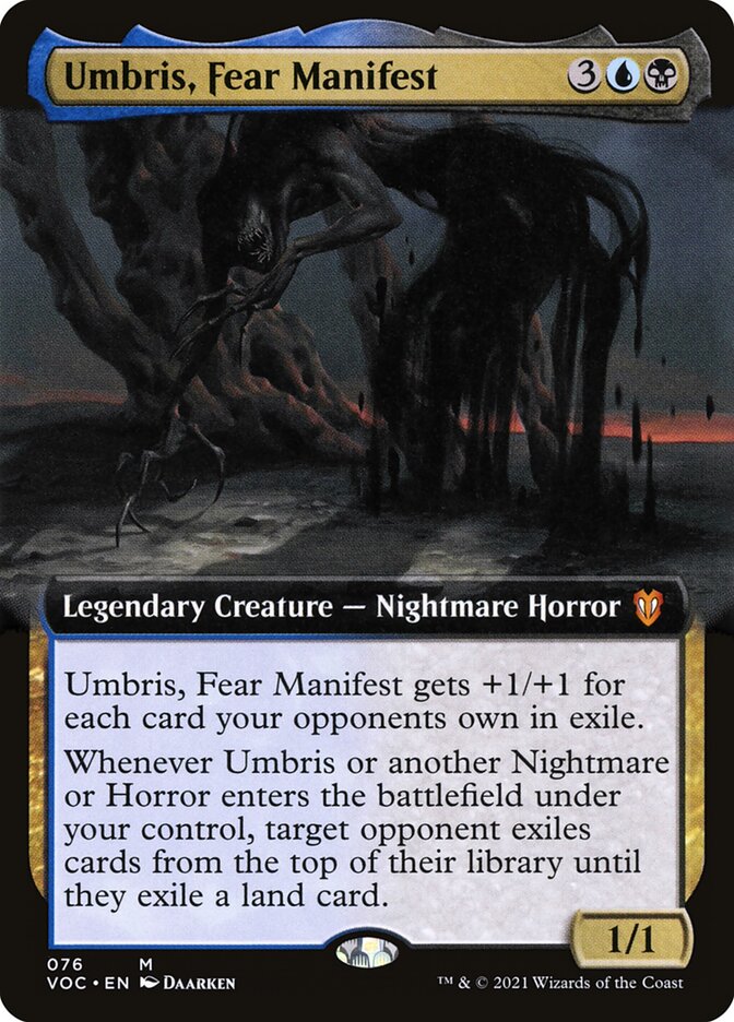 Umbris, Fear Manifest card front