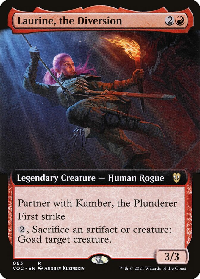 Laurine, the Diversion card front