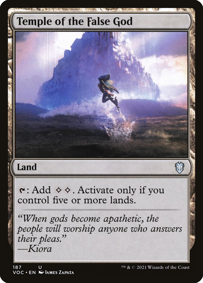 Temple of the False God card front