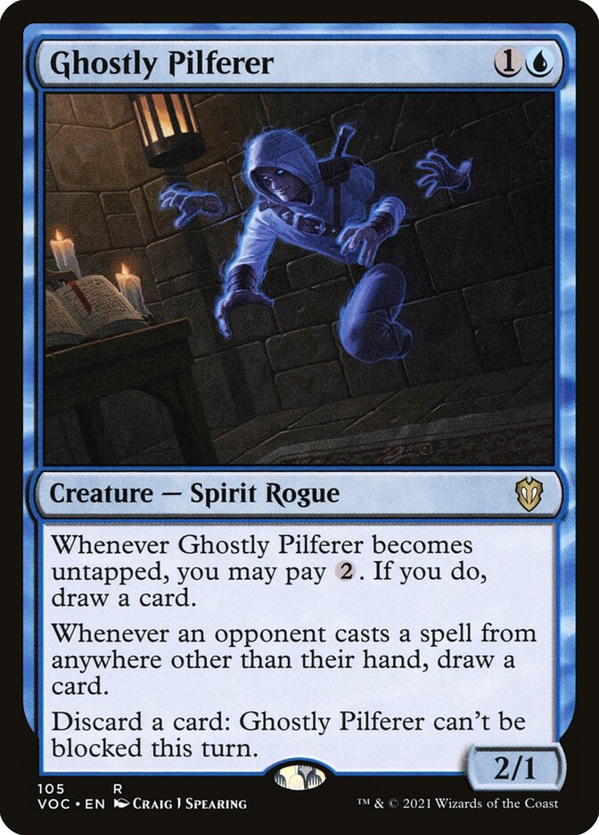 Ghostly Pilferer card front