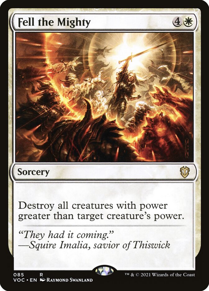 Fell the Mighty card front