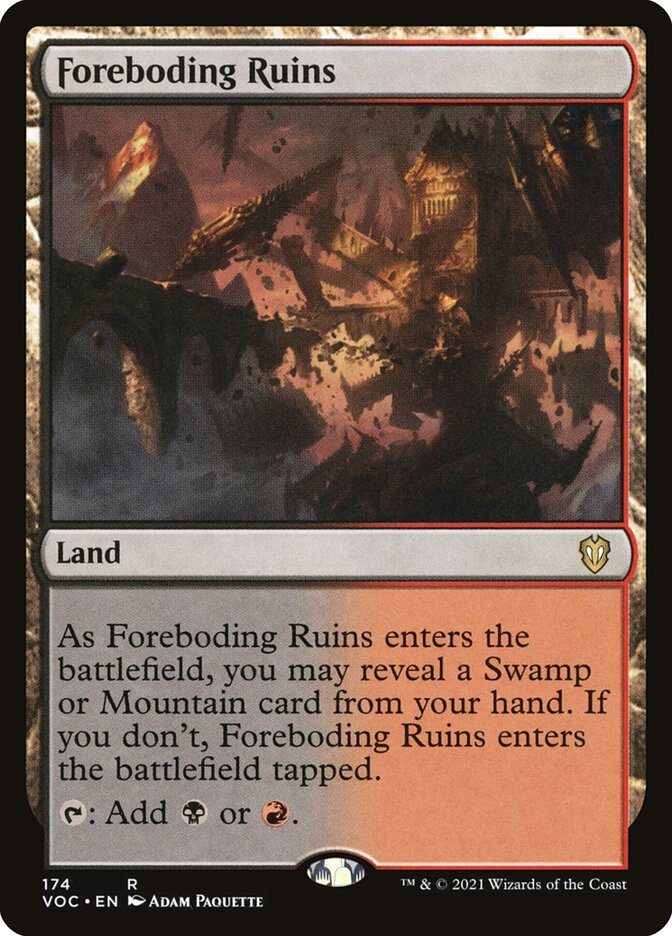Foreboding Ruins card front
