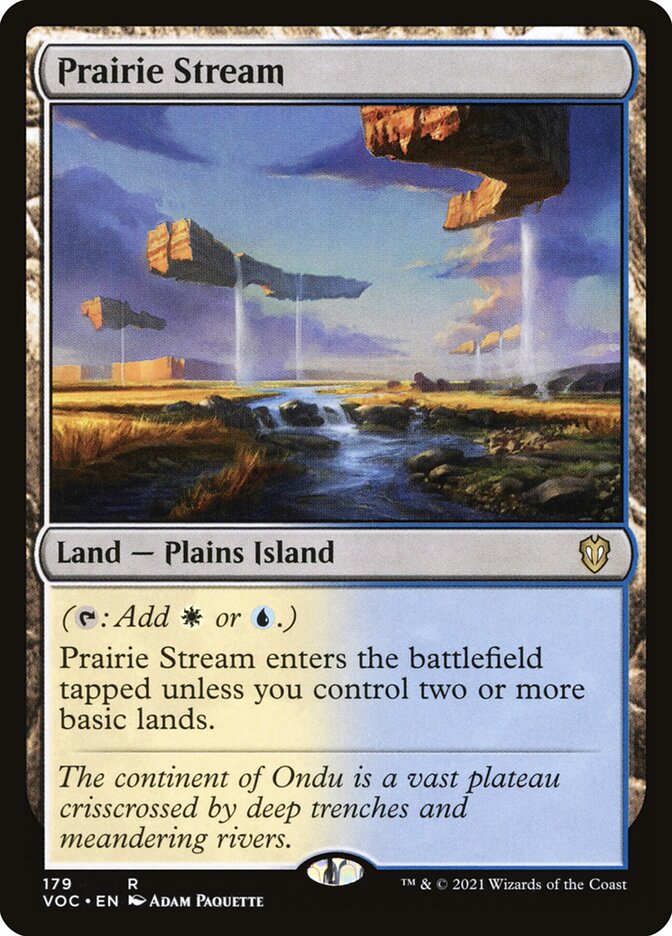 Prairie Stream card front