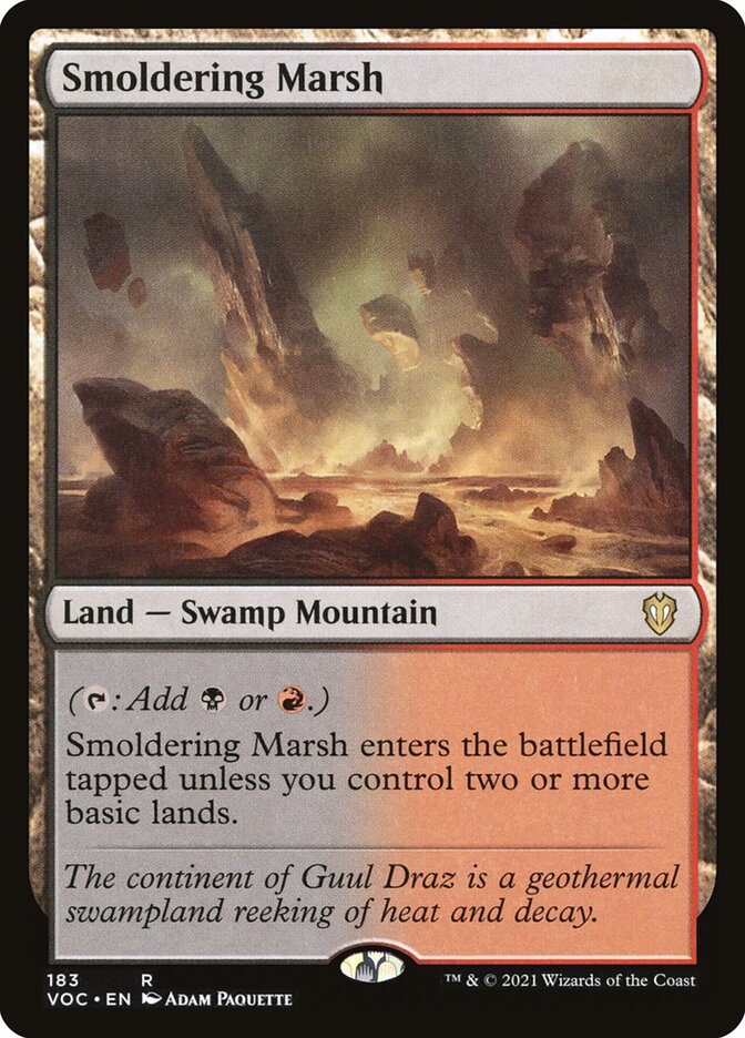 Smoldering Marsh card front