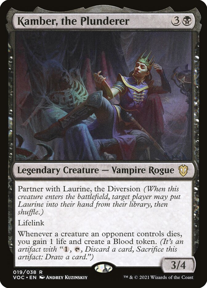 Kamber, the Plunderer card front
