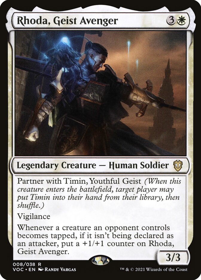 Rhoda, Geist Avenger card front