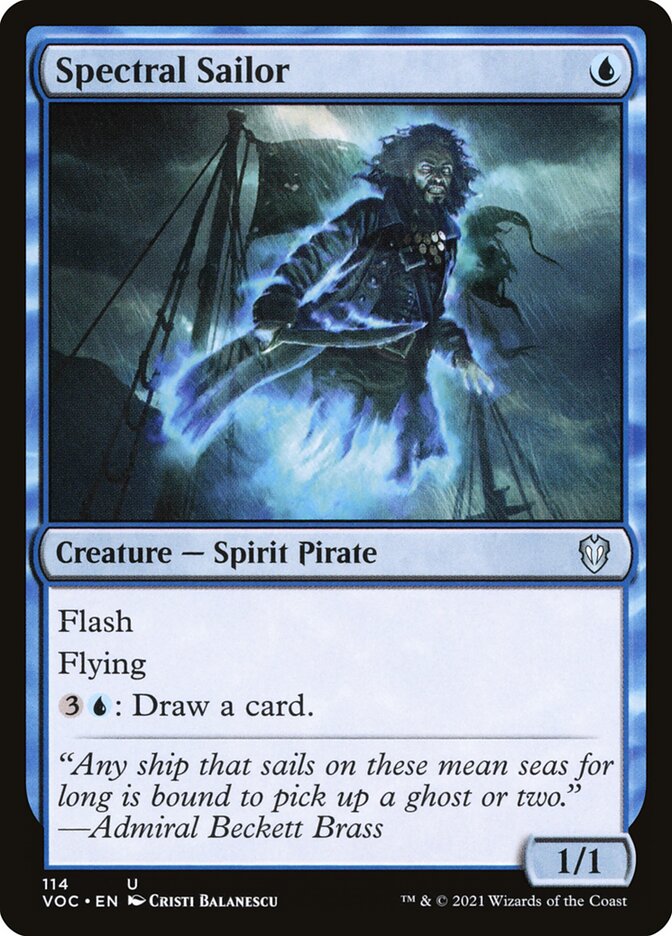 Spectral Sailor card front