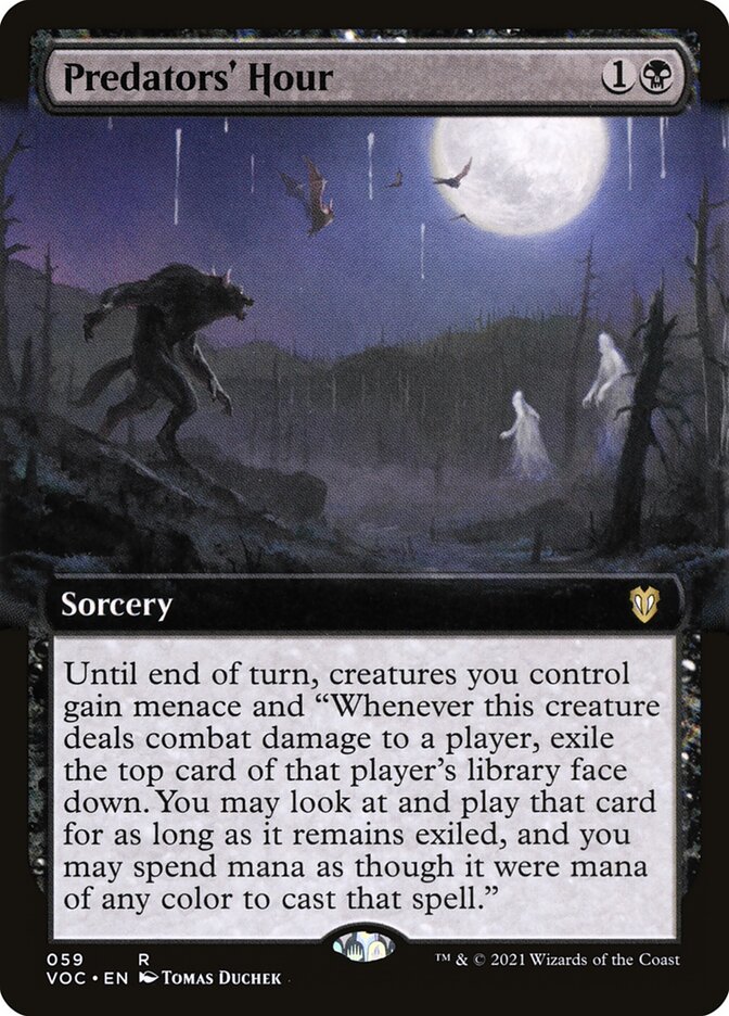 Predators' Hour card front