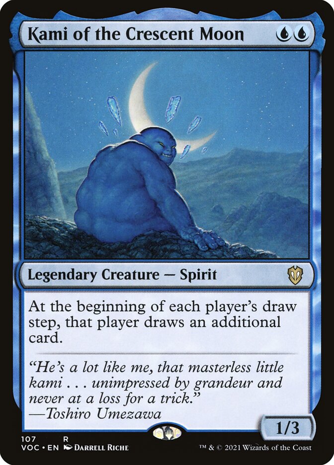 Kami of the Crescent Moon card front