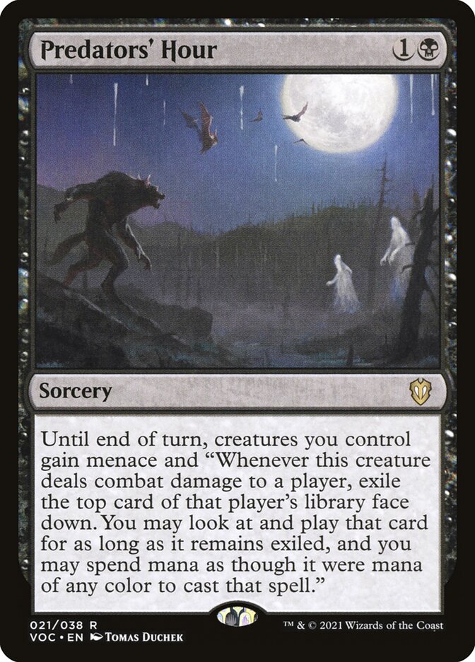 Predators' Hour card front